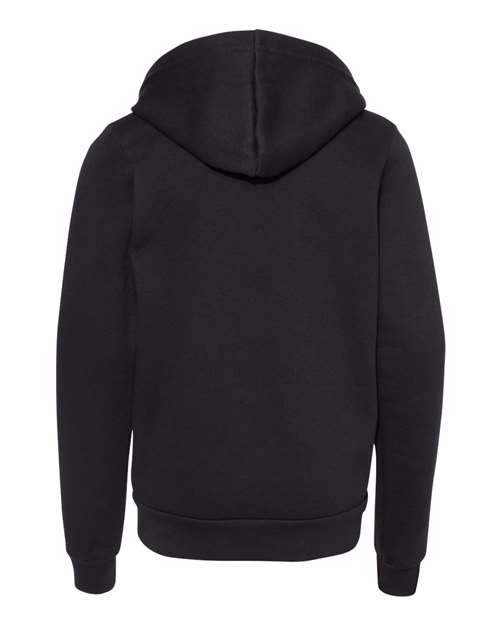 BELLA + CANVAS Youth Sponge Fleece Full-Zip Hoodie Sweatshirt 3739Y