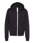 BELLA + CANVAS Youth Sponge Fleece Full-Zip Hoodie Sweatshirt 3739Y