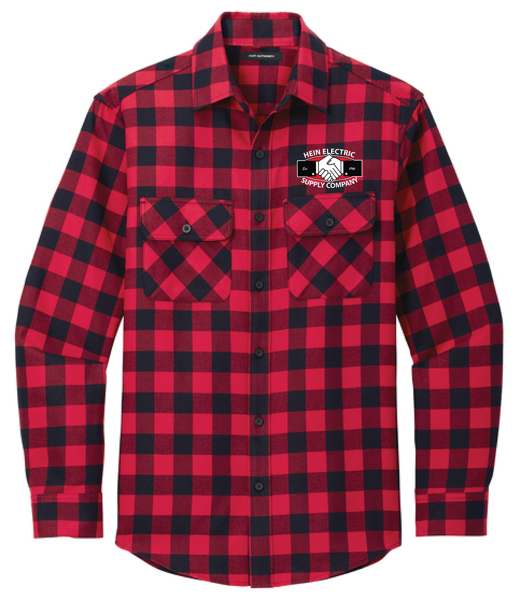 HEIN Port Authority Plaid Flannel Shirt. W668